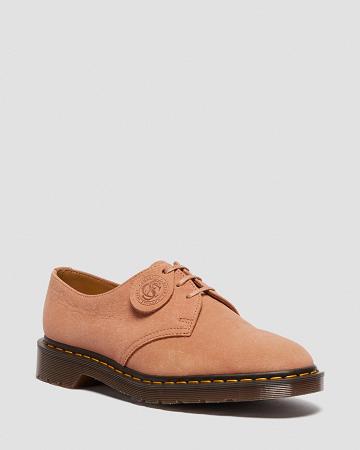 1461 Made in England Nubuck Bőr Oxford Cipő Férfi Rózsaszín | HU 219WNB